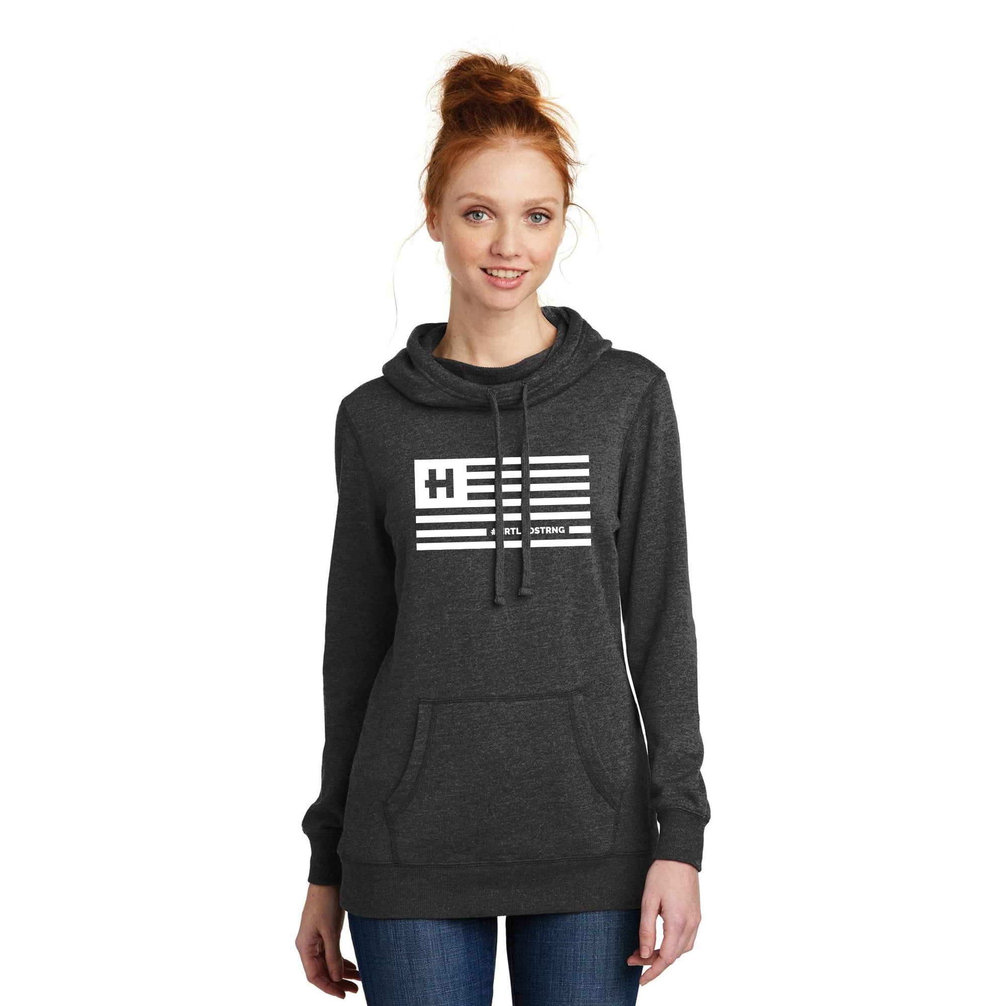 District Women's Lightweight Fleece Hoodie H-Flag – HeartlandUS